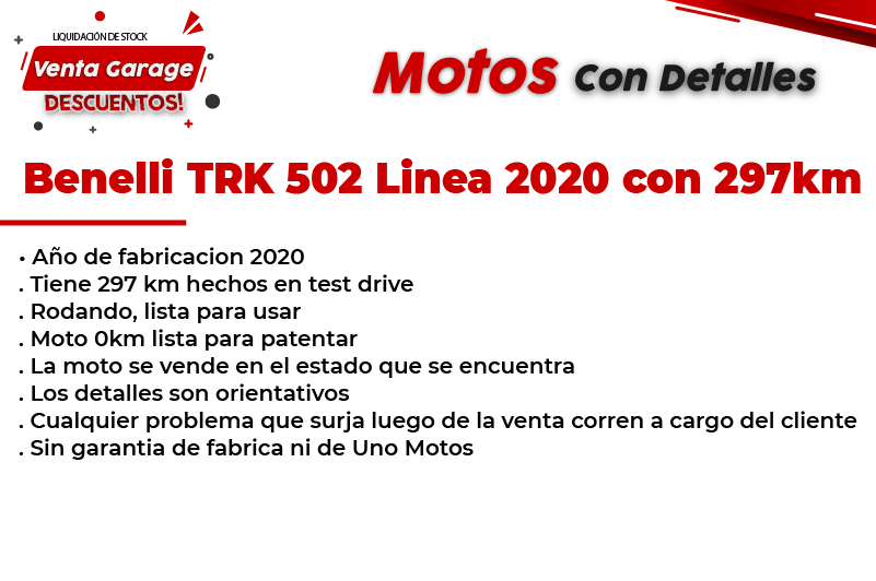 Moto Benelli TRK 502 Linea 2020 Outlet MJ