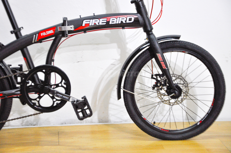 Moto Fire Bird Bicicleta Plegable Curve R20 Acero freno Disco