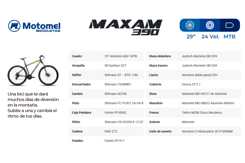 Moto Motomel Bicicletas MAXAM 390 BICICLETA OFERTA HOY