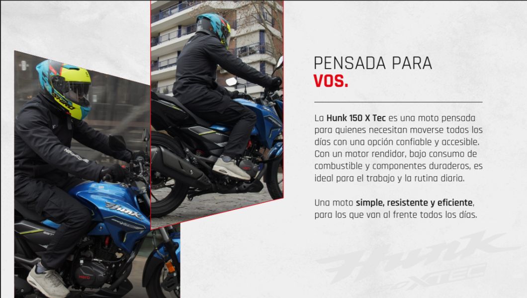 Moto Hero Hunk 150 Xtec 2026