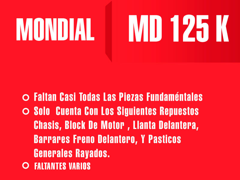 Moto Mondial Md 125 K outlet-des int 13702