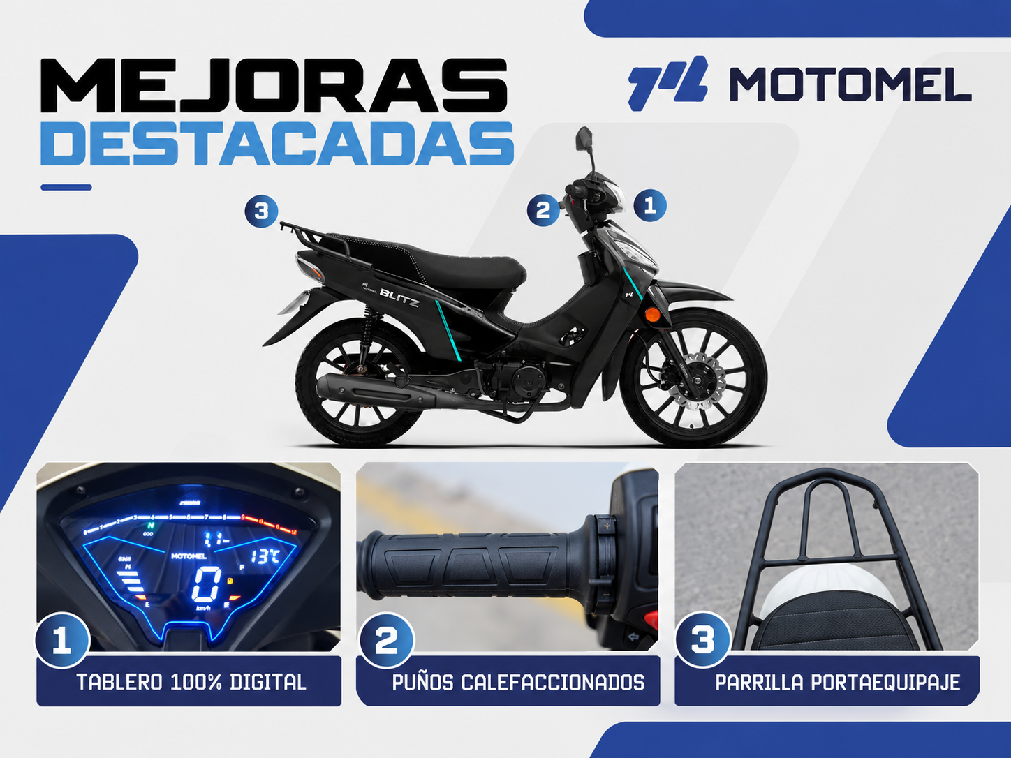 Moto Motomel Blitz 110 Plus 2027 Calientapu�os