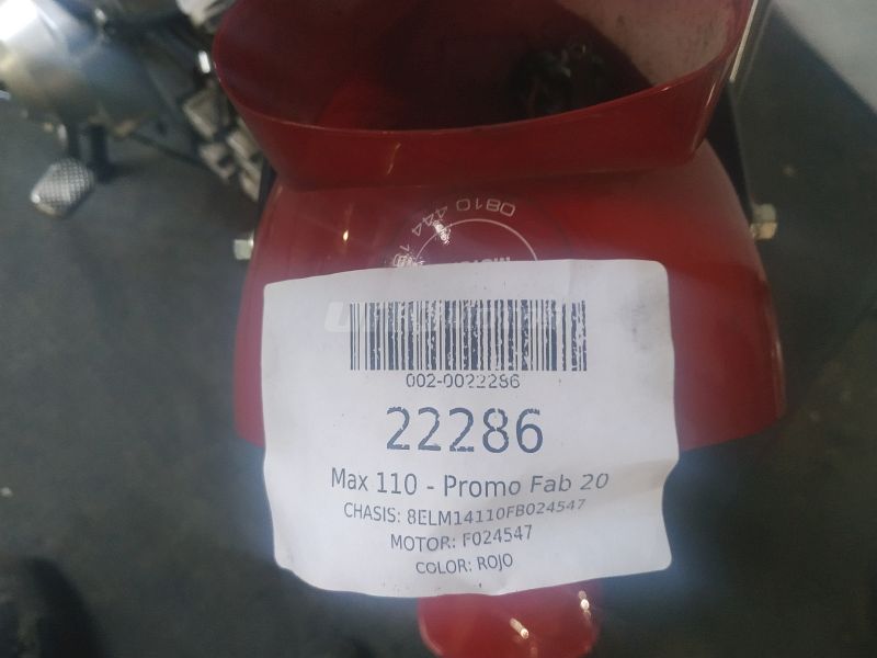 Moto Motomel Max 110 Outlet-des int 22286