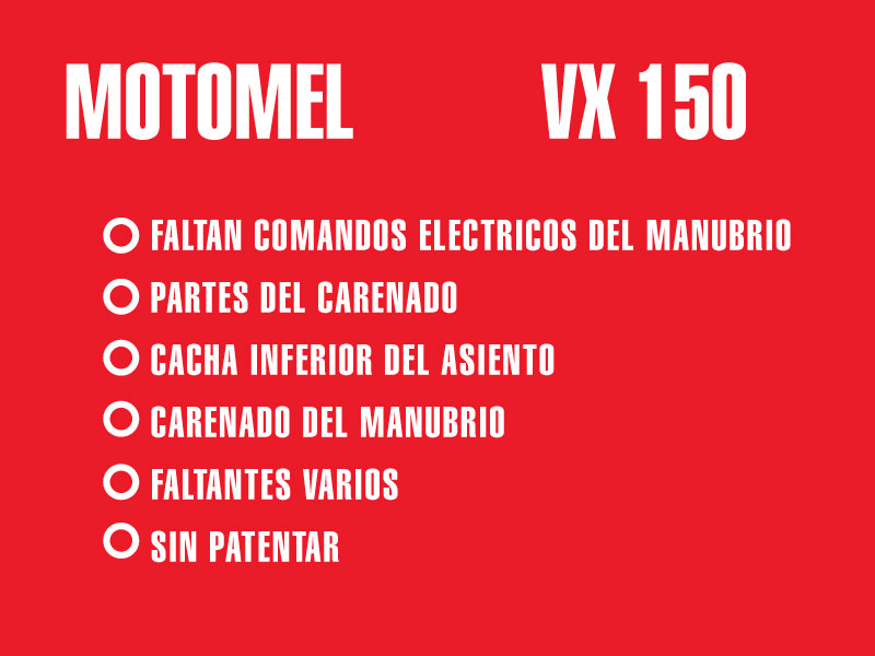 Moto Motomel Vx 150 Outlet-des int 23102