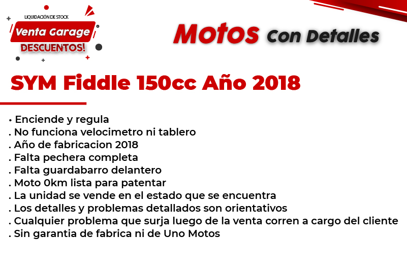 Moto Sym Fiddle II 150 S 2018 Outlet M