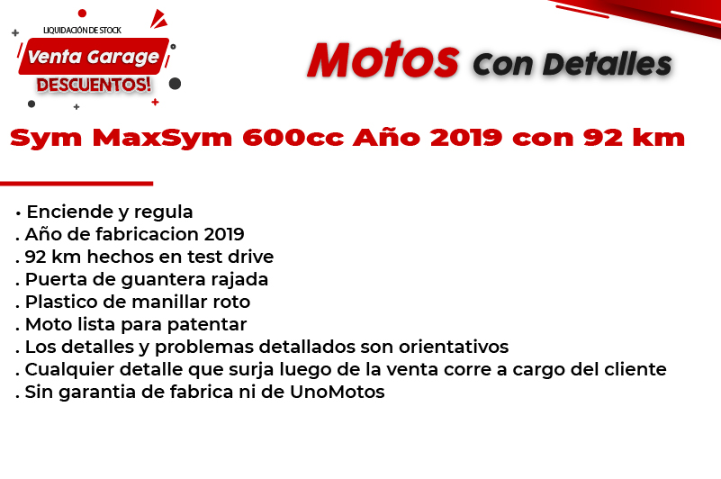 Moto Sym MaxSym 600i Linea 2019 Outlet M