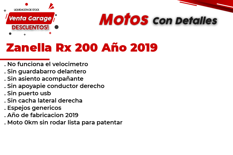 Moto Zanella Rx 1 200 2019 Outlet Z