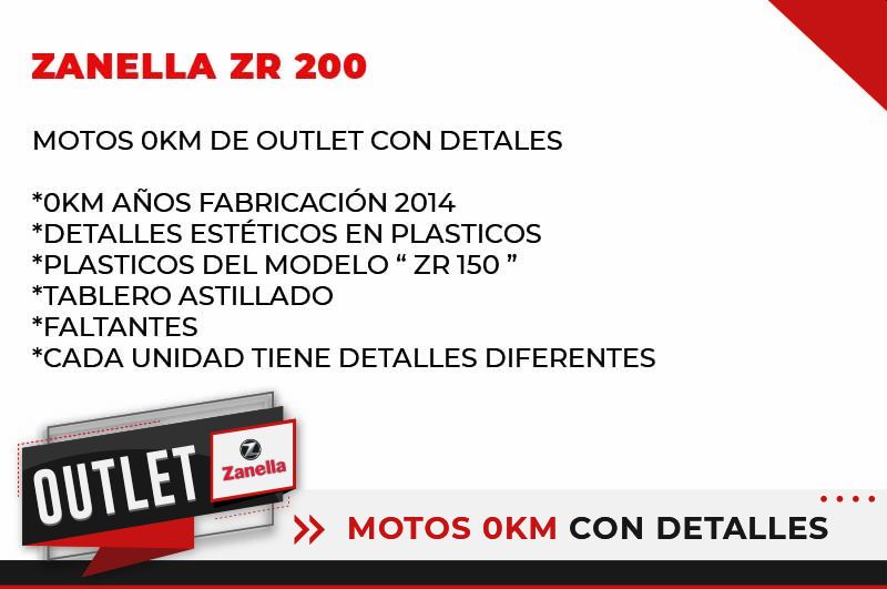 Moto Zanella ZR 200 2014 Outlet Z