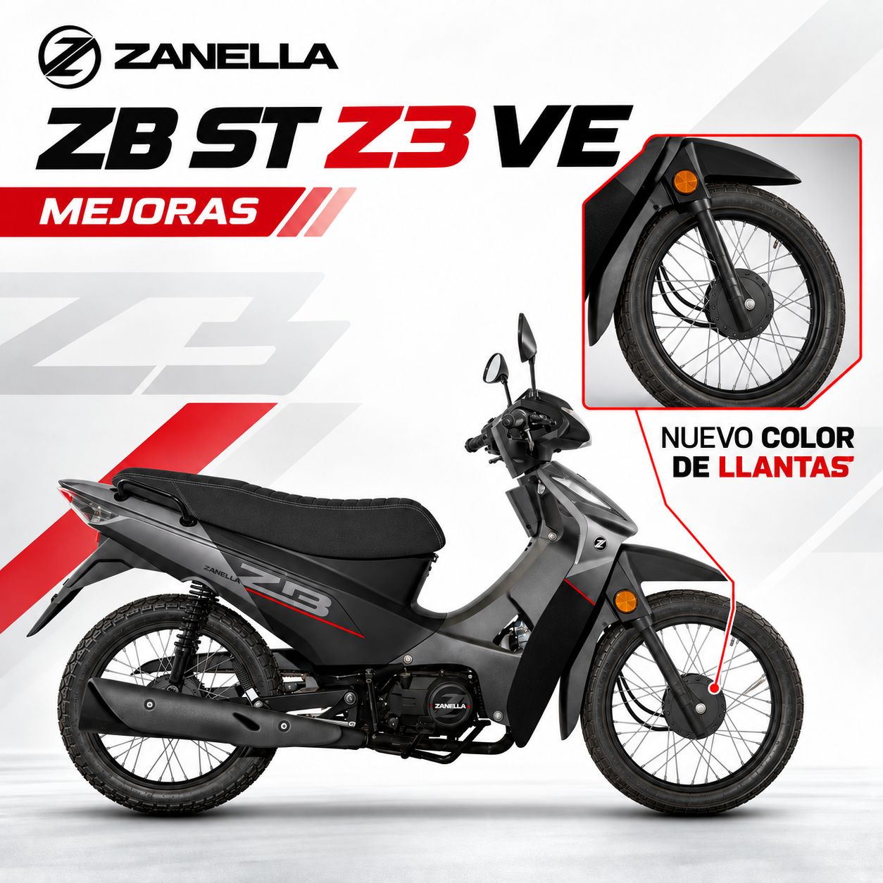 Moto Zanella ZB 110 Base NUEVO MODELO 2027