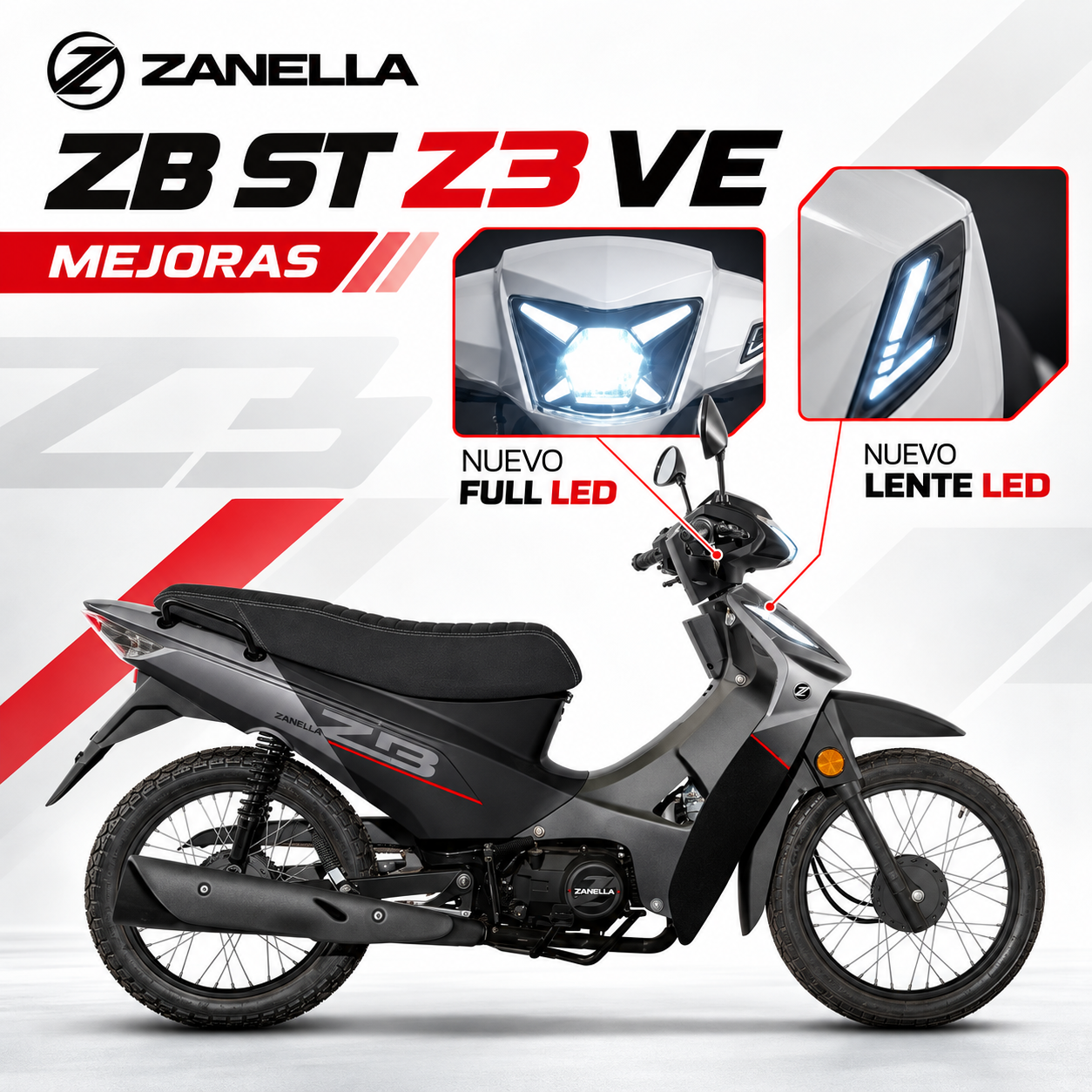 Moto Zanella ZB 110 Base NUEVO MODELO 2027