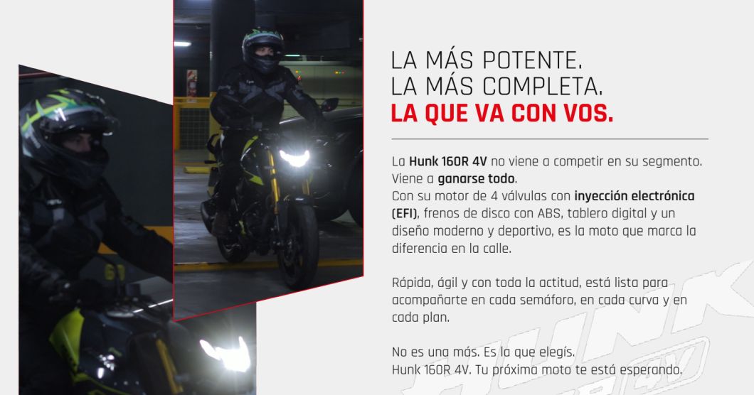 Moto Hero Hunk 160 4v New 2026