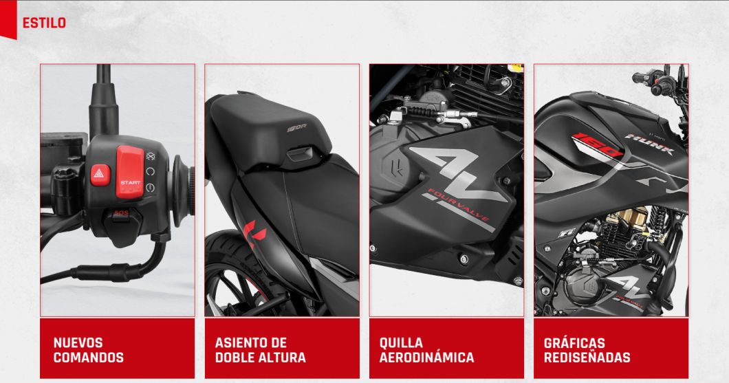 Moto Hero Hunk 160 4v New 2026